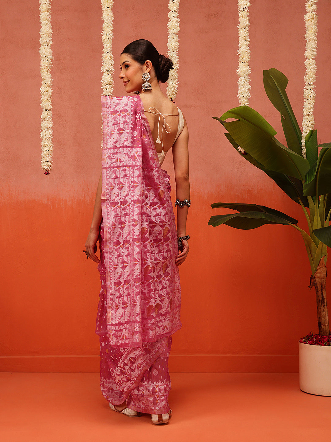 Dhakai Cotton Jamdani Saree