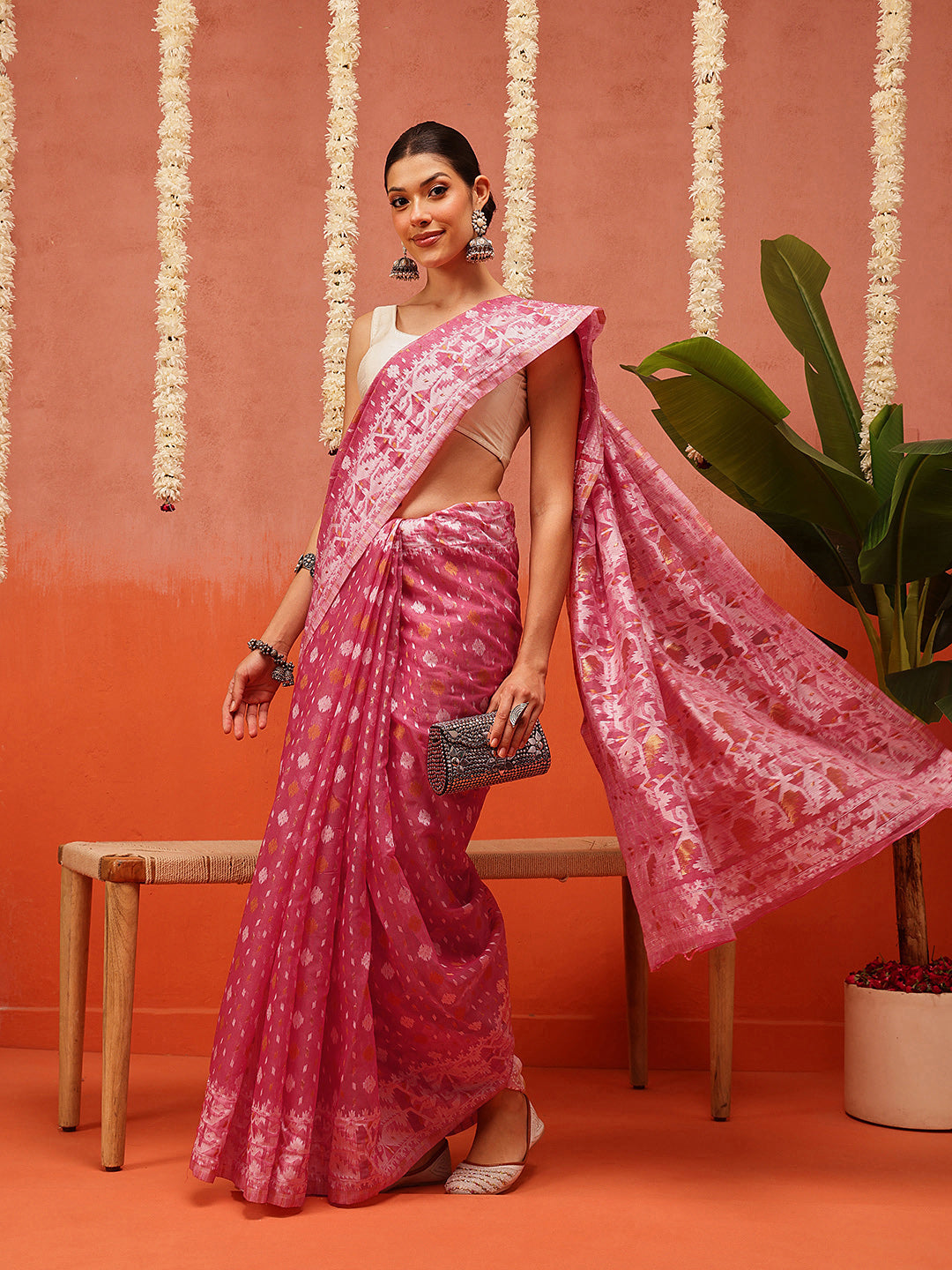 Dhakai Cotton Jamdani Saree