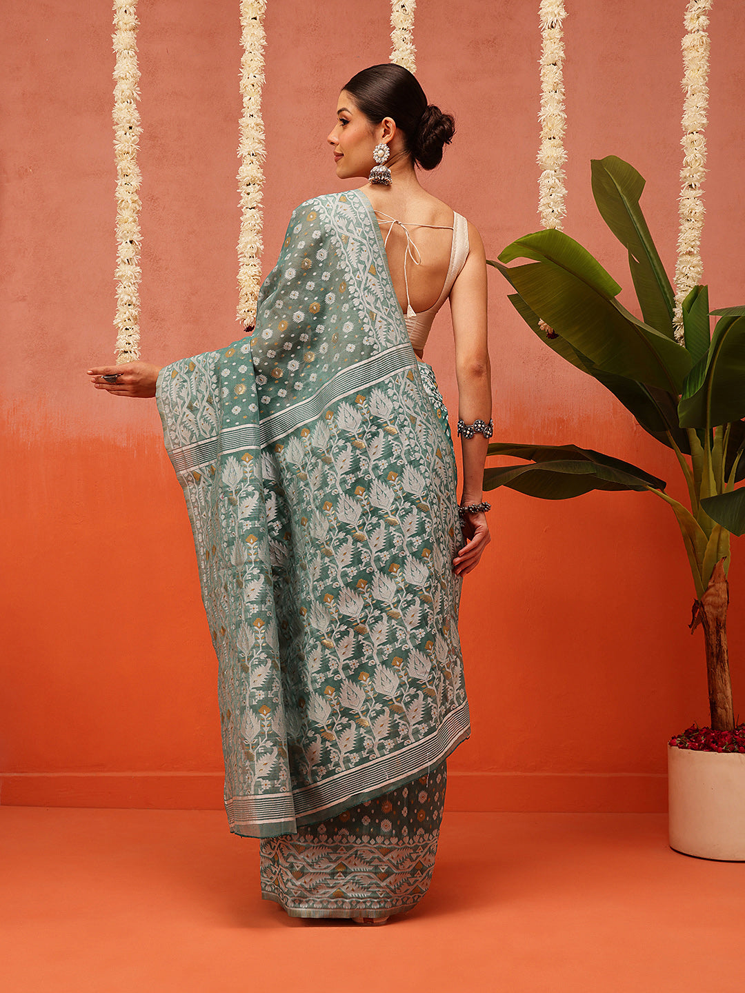 Dhakai Cotton Jamdani Saree