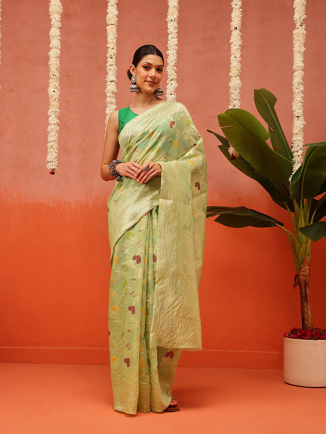 Dhakai Cotton Jamdani Saree