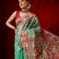 Cotton Jamdani Saree With Unstitched Blouse Piece