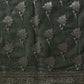 Green & Silver Threads Work Cotton Jamdani Saree