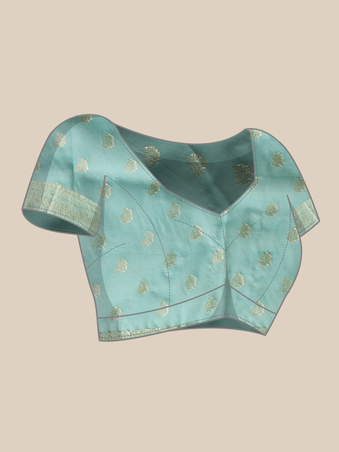 Cotton Jamdani Saree With Unstitched Blouse Piece