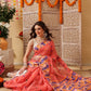 Cotton Jamdani Saree With Unstitched Blouse Piece