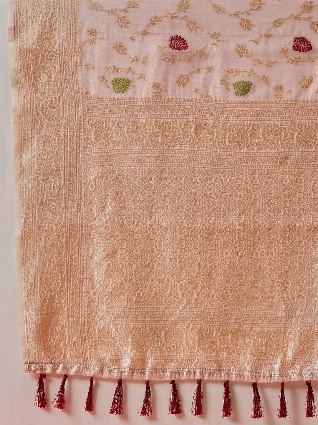 Dhakai Cotton Phulkari Jamdani Saree