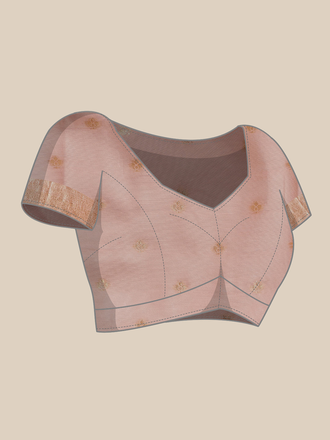 Dhakai Cotton Phulkari Jamdani Saree