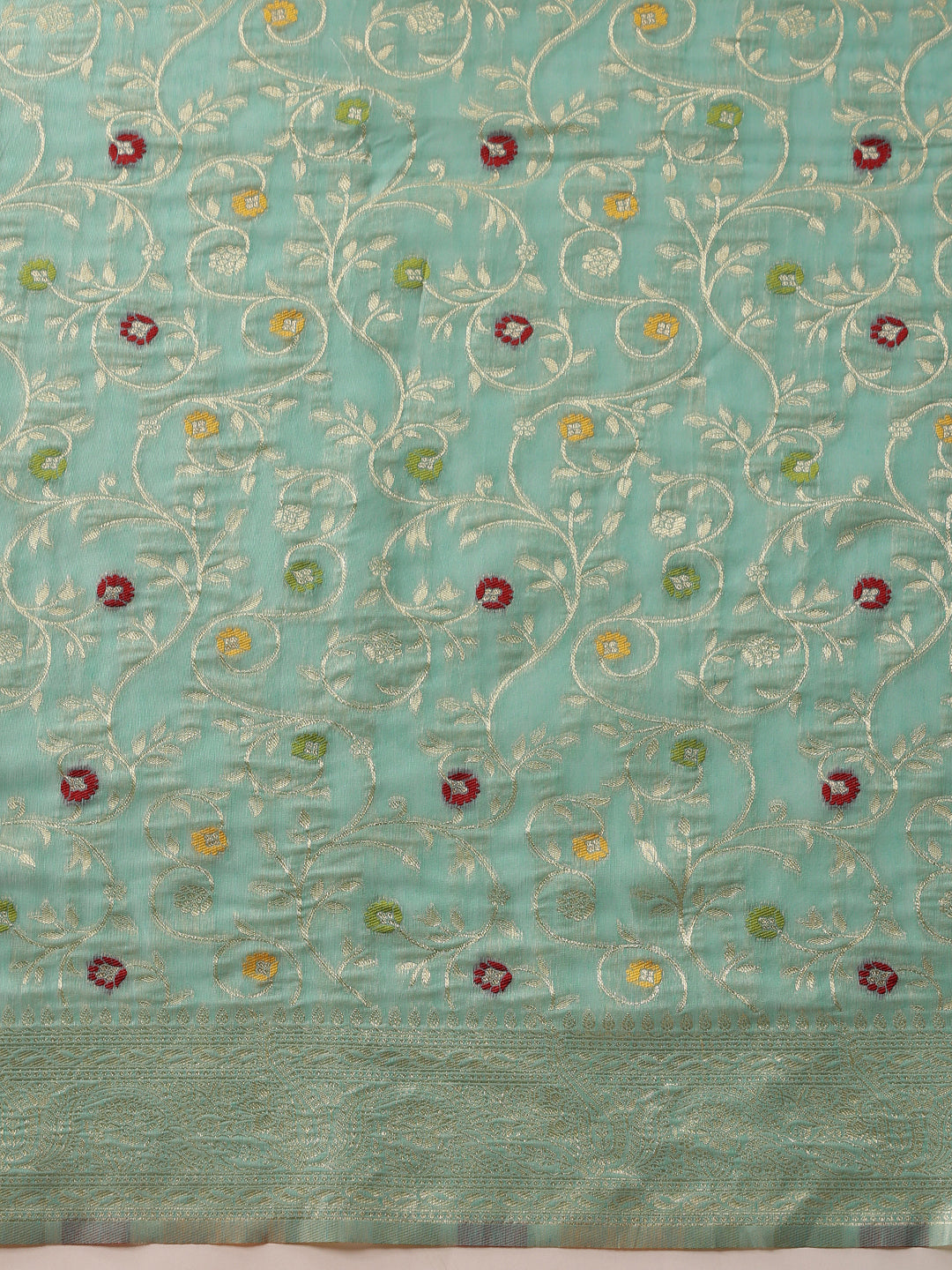 Dhakai Cotton Phulkari Jamdani Saree