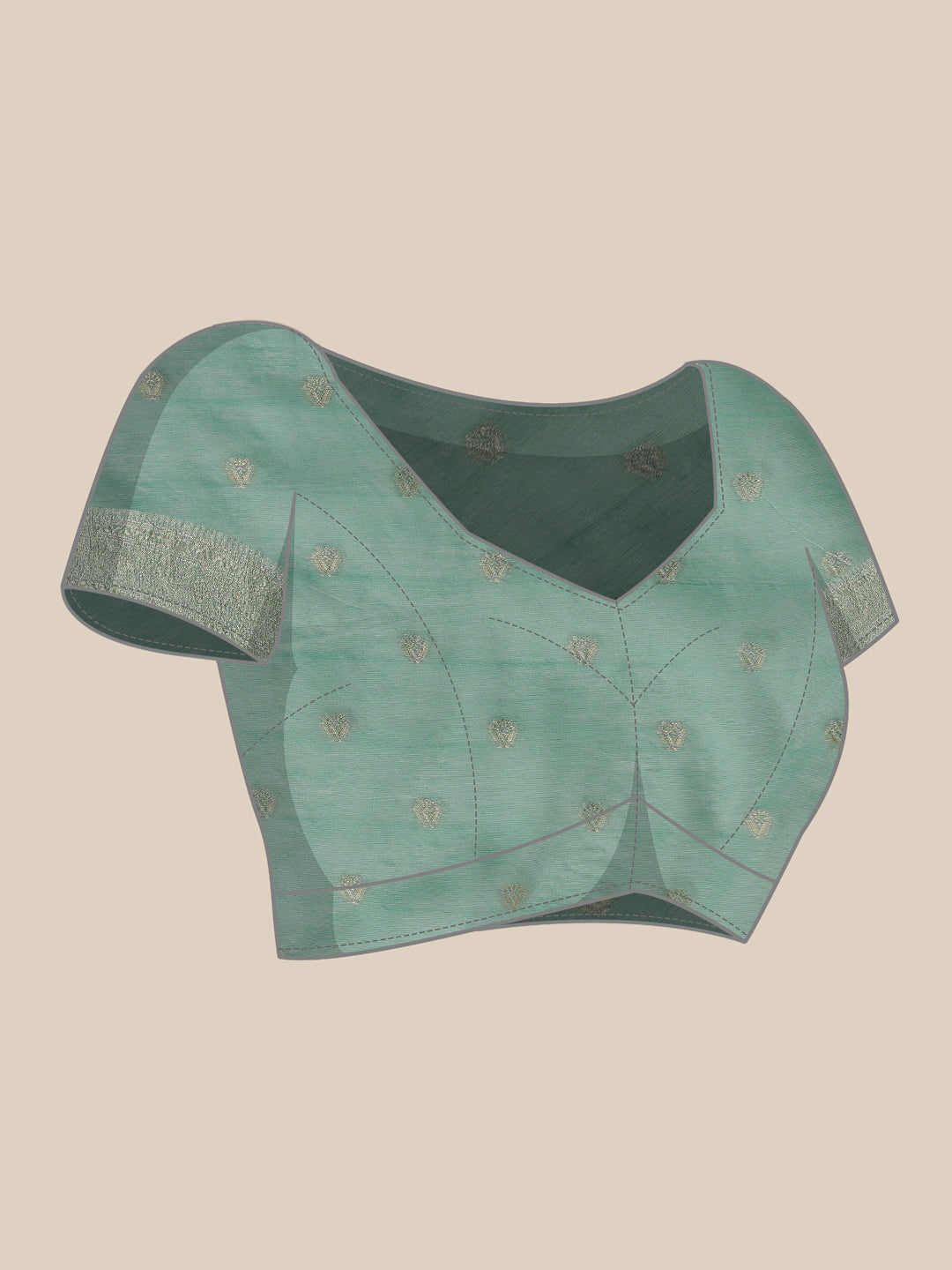 Dhakai Cotton Phulkari Jamdani Saree