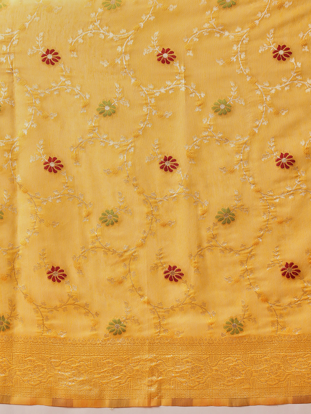 Dhakai Cotton Phulkari Jamdani Saree