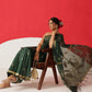 Cotton Dhakai Jamdani Saree With Small Zari Border & Tassels