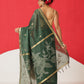 Cotton Dhakai Jamdani Saree With Small Zari Border & Tassels