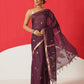 Cotton Dhakai Jamdani Saree With Small Zari Border & Tassels