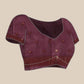 Cotton Dhakai Jamdani Saree With Small Zari Border & Tassels