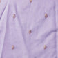 Light Color Jamdani Saree With Small Zari Border & Tassels