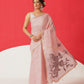 Light Color Jamdani Saree With Small Zari Border & Tassels