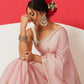Light Color Jamdani Saree With Small Zari Border & Tassels