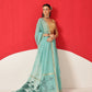 Light Color Jamdani Saree With Small Zari Border & Tassels