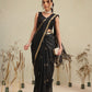 Cotton Blend Woven Design Handloom Premium Jamdani Saree With Tassels