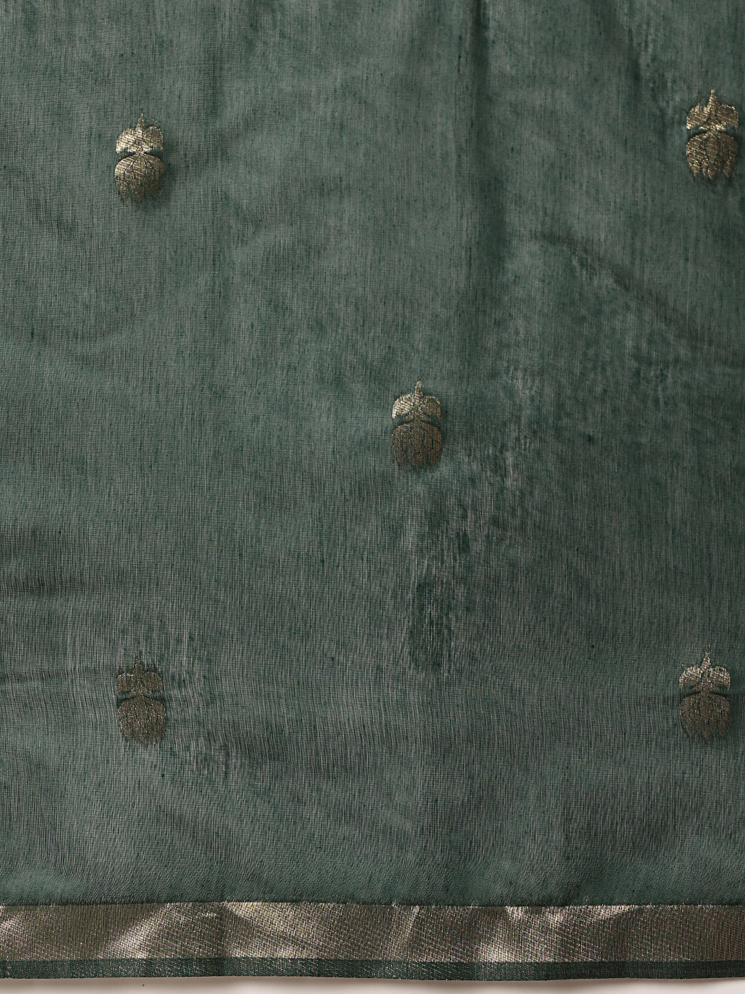 Cotton Blend Woven Design Handloom Premium Jamdani Saree With Tassels