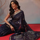 Cotton Blend Woven Design Handloom Premium Jamdani Saree With Tassels