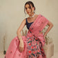 Cotton Blend Woven Design Handloom Premium Jamdani Saree With Tassels