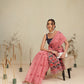 Cotton Blend Woven Design Handloom Premium Jamdani Saree With Tassels