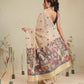 Cotton Blend Woven Design Handloom Premium Jamdani Saree With Tassels