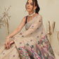 Cotton Blend Woven Design Handloom Premium Jamdani Saree With Tassels