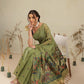 Cotton Blend Woven Design Handloom Premium Jamdani Saree With Tassels