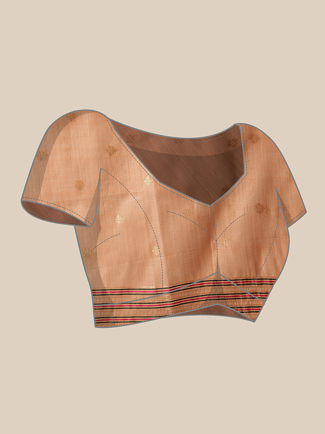 Cotton Blend Woven Design Handloom Premium Jamdani Saree With Tassels