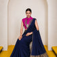 Women's Cotton Silk Saree with Rich Zari Woven Pallu, Elegant Golden Border & Tassels