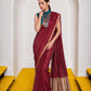 Women's Cotton Silk Saree with Rich Zari Woven Pallu, Elegant Golden Border & Tassels