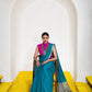 Women's Cotton Silk Saree with Rich Zari Woven Pallu, Elegant Golden Border & Tassels