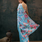 Abstract Chanderi Polyester Silk Saree