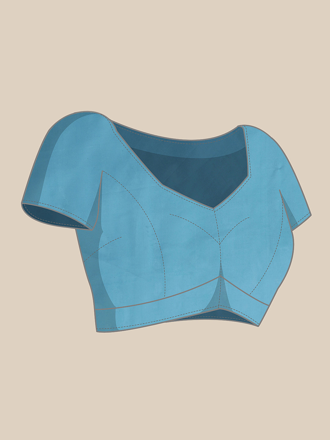 Abstract Chanderi Polyester Silk Saree