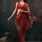 Abstract Chanderi Polyester Silk Saree