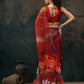 Abstract Chanderi Polyester Silk Saree
