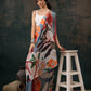 Abstract Chanderi Polyester Silk Saree
