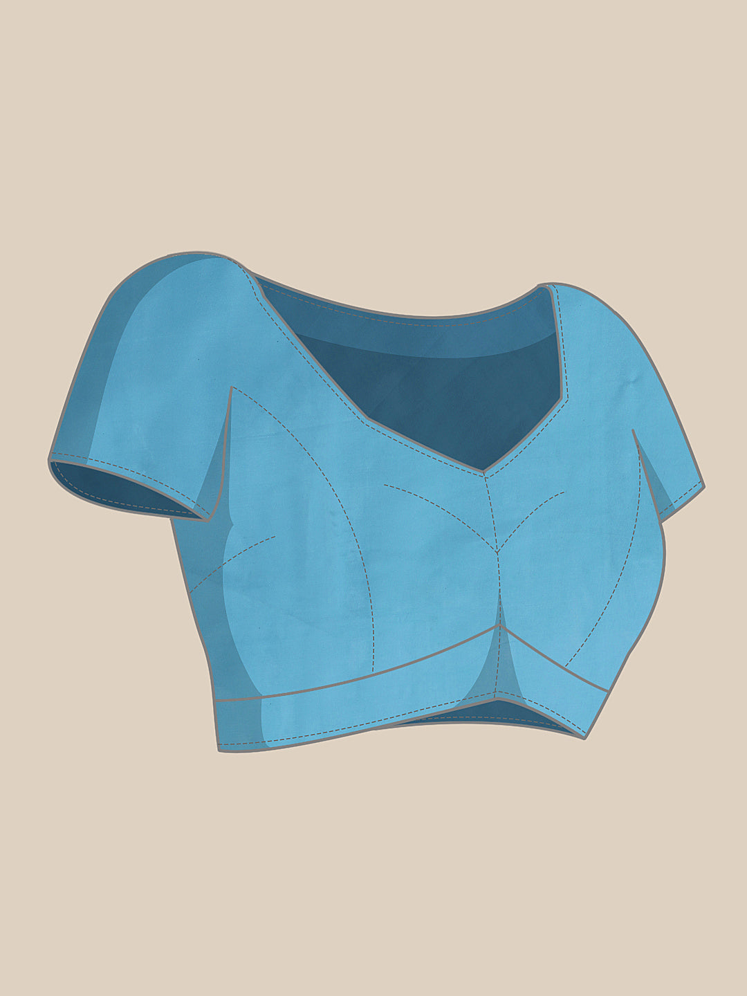 Abstract Chanderi Polyester Silk Saree