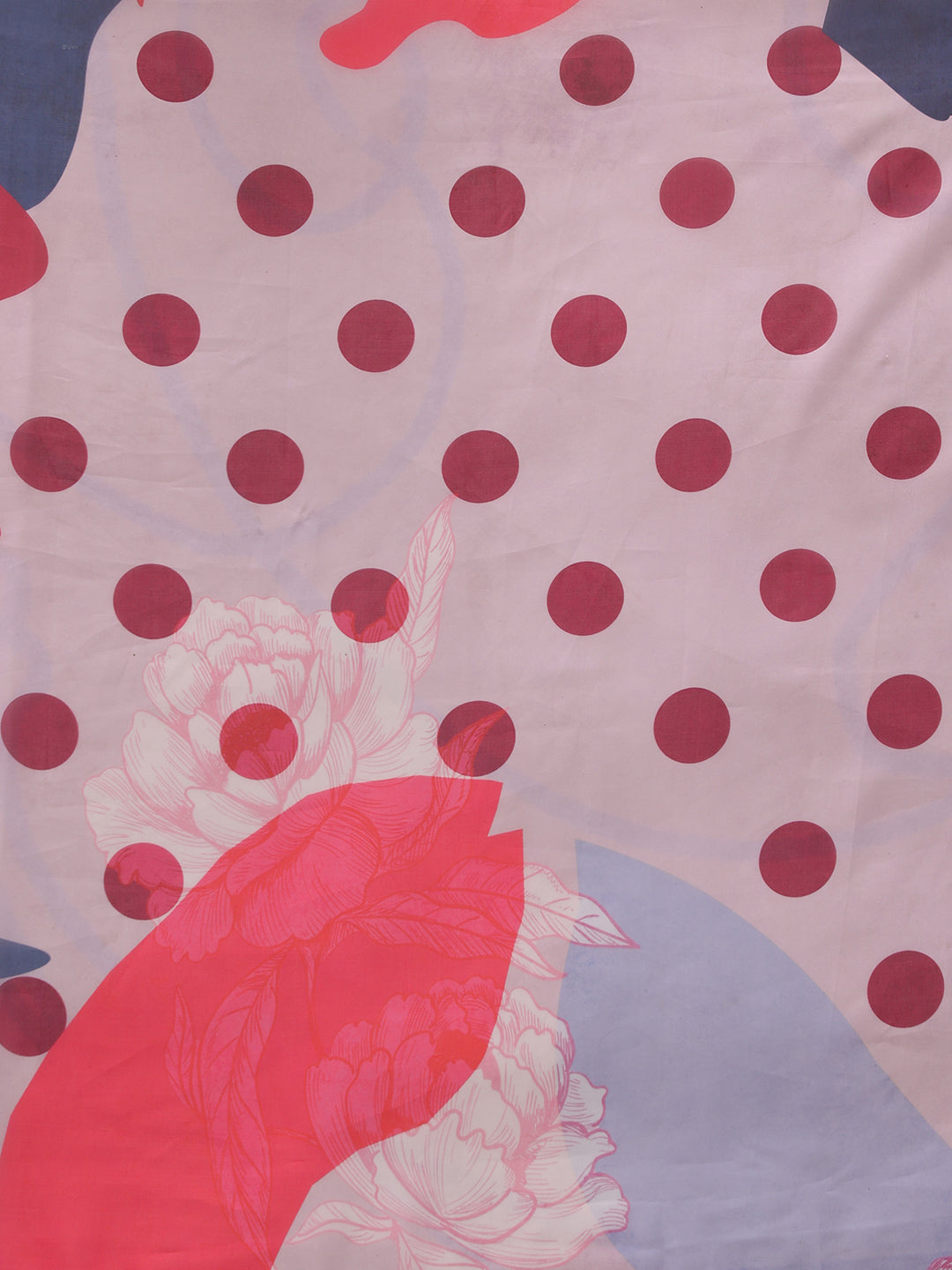 Abstract Chanderi Polyester Silk Saree