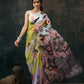 Abstract Chanderi Polyester Silk Saree