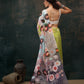 Abstract Chanderi Polyester Silk Saree