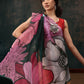 Abstract Chanderi Polyester Silk Saree