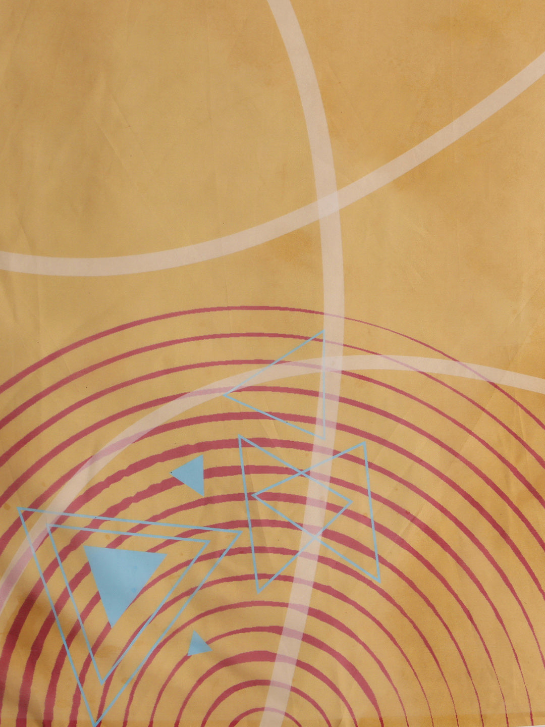 Abstract Chanderi Polyester Silk Saree