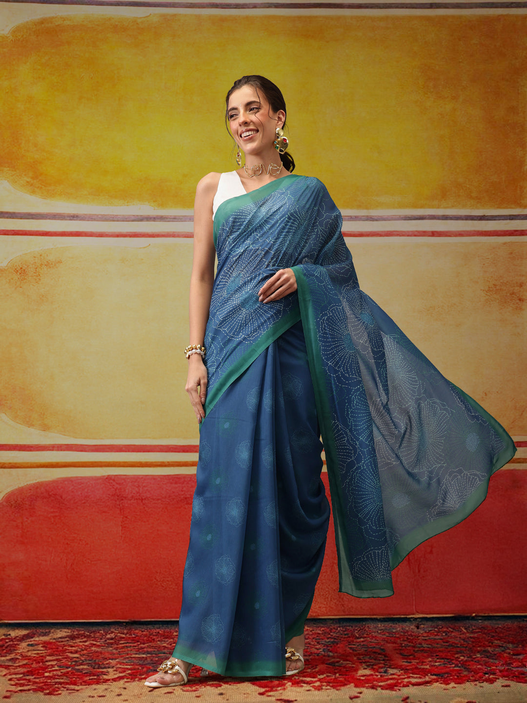 Valentine Special Soft Mal Cotton Printed Saree