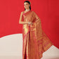 Baluchari Silk Saree With Zari Woven Rich Pallu & Contrast Border