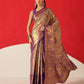 Baluchari Silk Saree With Zari Woven Rich Pallu & Contrast Border