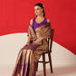 Baluchari Silk Saree With Zari Woven Rich Pallu & Contrast Border