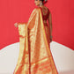 Baluchari Silk Saree With Zari Woven Rich Pallu & Contrast Border
