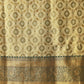 Floral Baluchari Silk Saree With Zari Woven Rich Pallu & Contrast Border